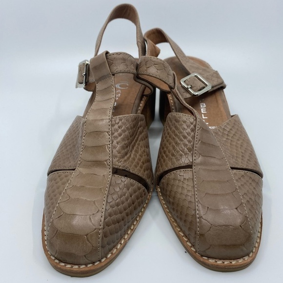 Jeffrey Campbell Brown Textured Sandals - Picture 3 of 12